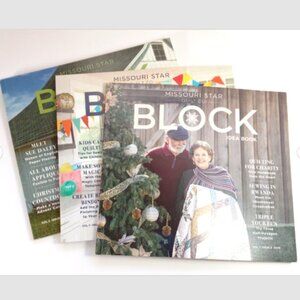 Block Idea Book Missouri Star Quilt Co. Lot Of 3 Volume 7 2021 Issues 4, 5, 6.